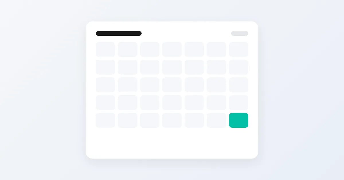 Illustration of a calendar with day 30 marked in green, the due date of a net 30 invoice on a wholesale sale