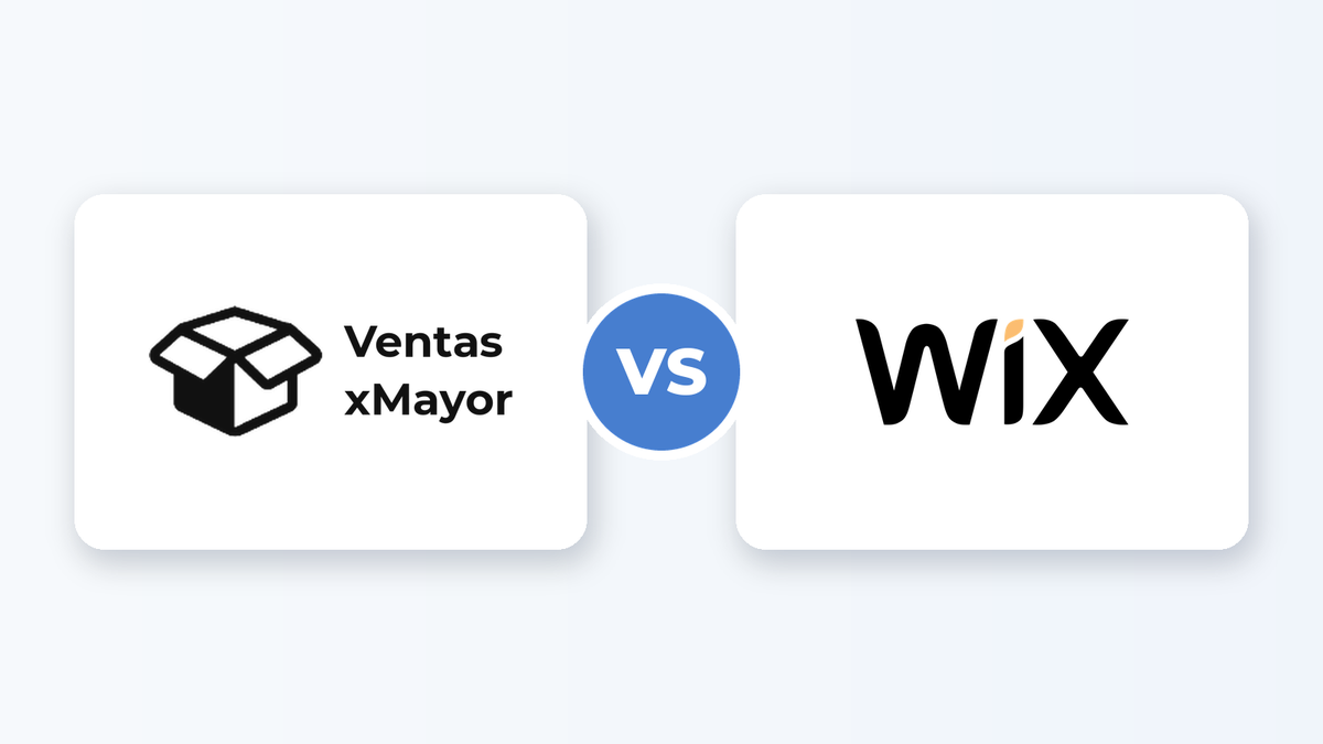 VentasxMayor and Wix logos head to head