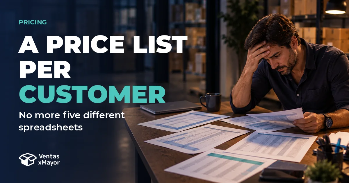 Cover: A price list per customer. No more five different spreadsheets
