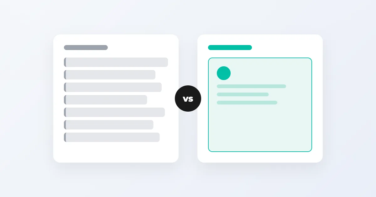 Comparison illustration: on the left a tall stack of blocks representing an enterprise platform built in layers, on the right a single card representing a ready-to-use B2B wholesale platform, with a “vs” in the middle