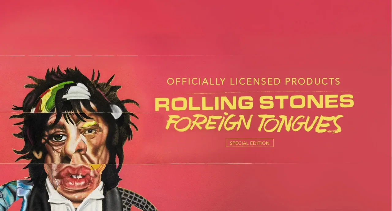 Honky Tonk banner, B2B wholesaler of officially licensed rock band tees — Rolling Stones Foreign Tongues special edition, wholesale online store built with VentasxMayor