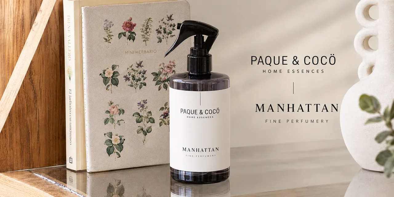 Manhattan home spray by Paque & Cocö, home fragrance brand selling wholesale with its B2B store on VentasxMayor