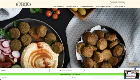 Hummus Market wholesale specialty foods store, built with VentasxMayor