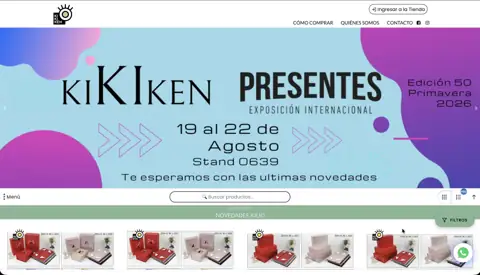 Kikiken wholesale gift packaging store, built with VentasxMayor