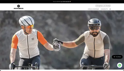 Rockbros wholesale cycling gear store, built with VentasxMayor