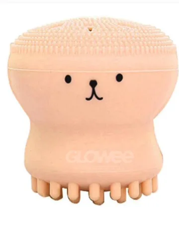 Octopus-shaped silicone manual facial cleanser in the B2B wholesale cosmetics catalog