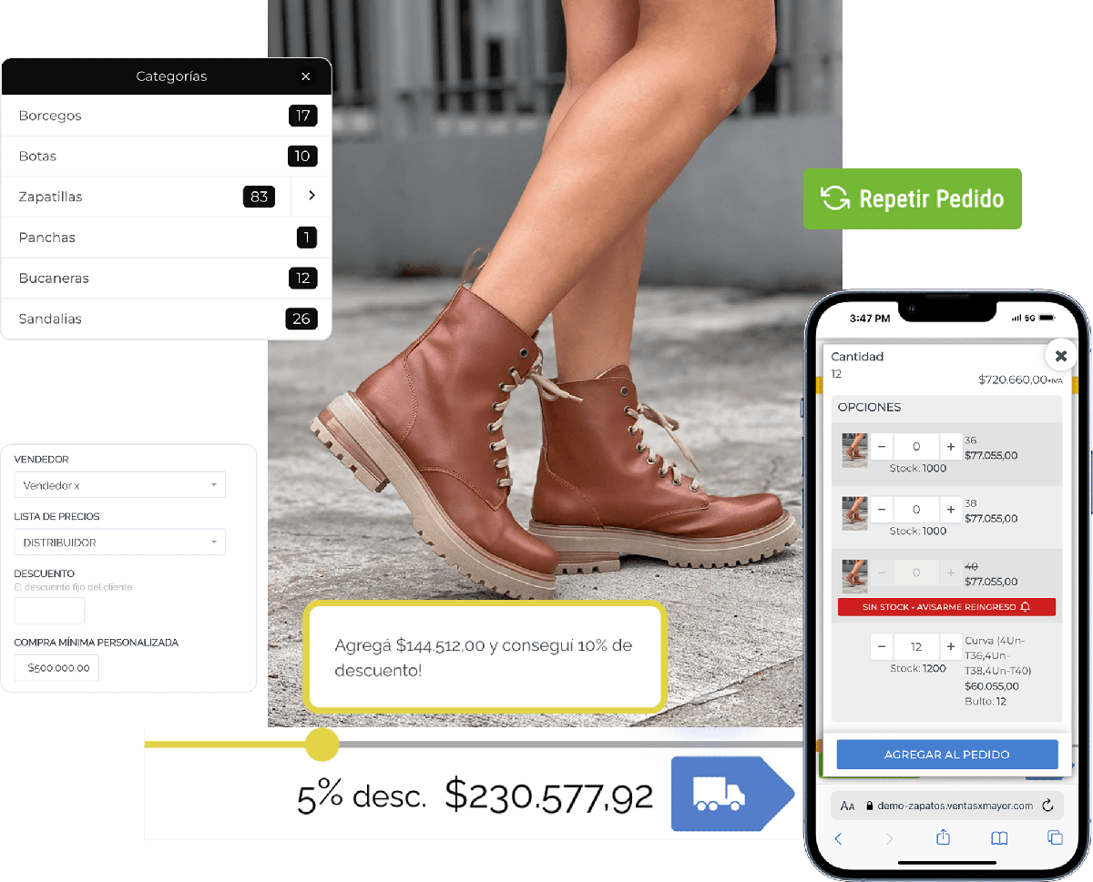 functions for shoe wholesalers