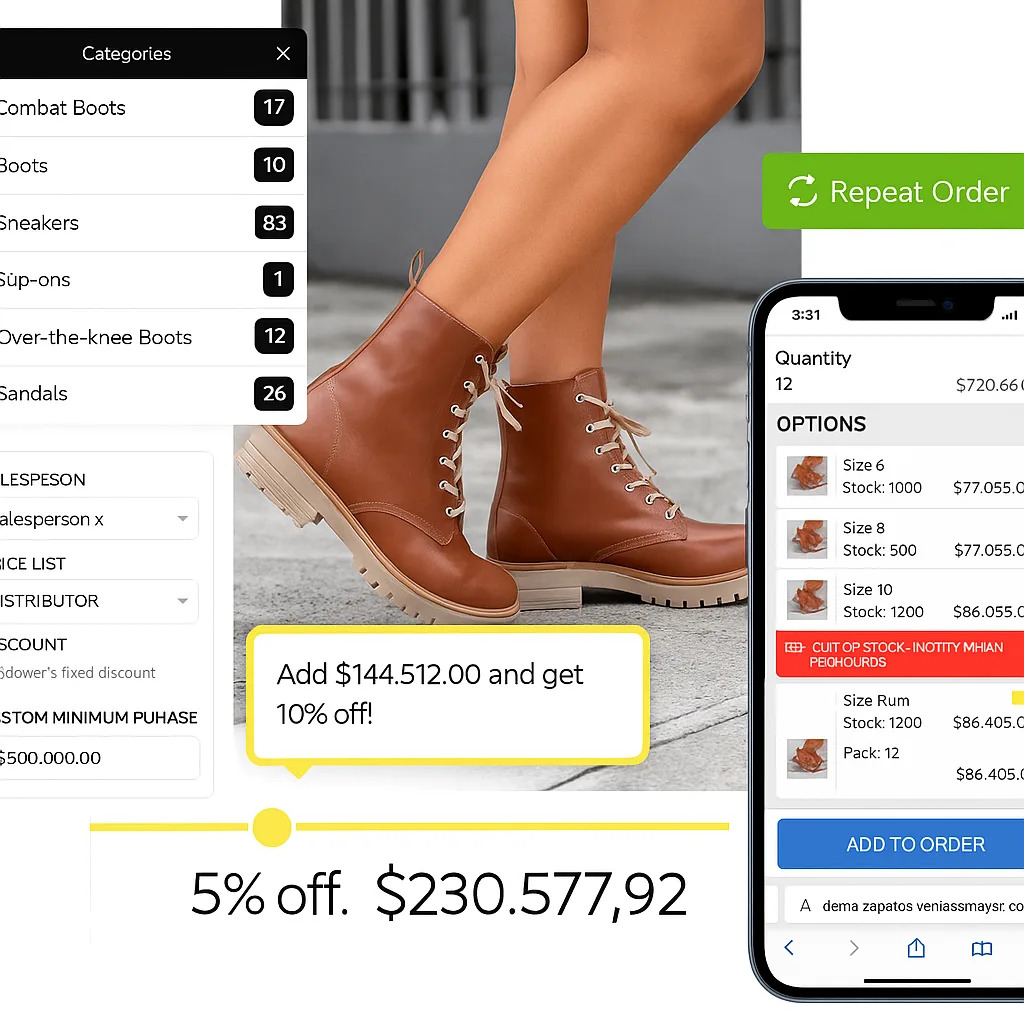 functions for shoe wholesalers