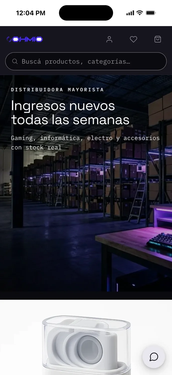 The technology wholesale store on a phone