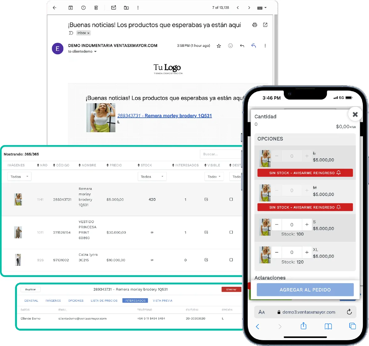 ventasxmayor.com-2 stock re-entry system